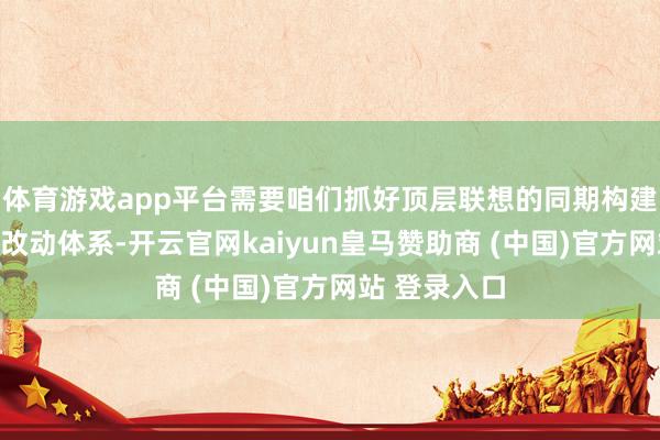 體育游戲app平臺需要咱們抓好頂層聯想的同期構建好農業(yè)科技改動體系-開云官網kaiyun皇馬贊助商 (中國)官方網站 登錄入口